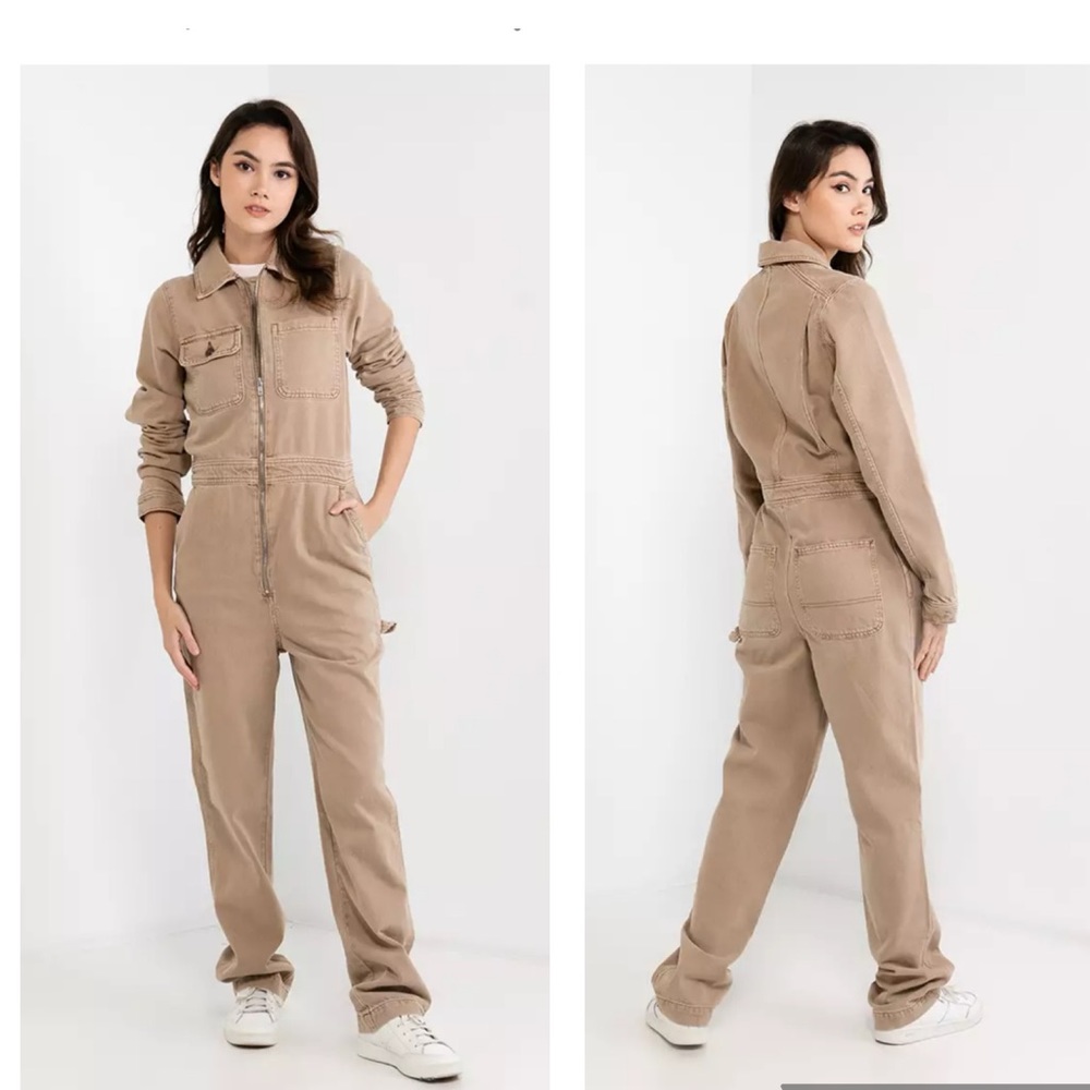 Topshop $109 Boilersuit Denim Jumpsuit in Send Size 6